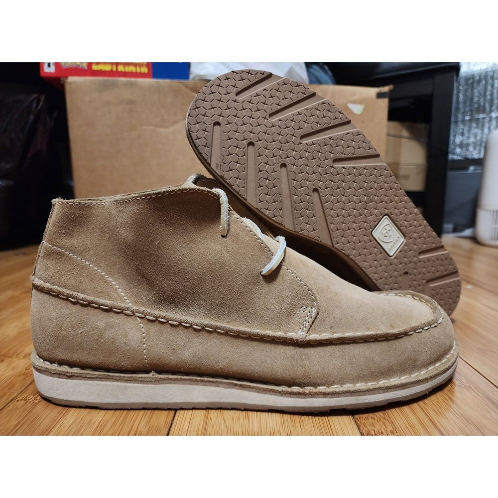 Ariat Tan Suede Cruiser Lace Up Booties Chukka Moccasin 10021615 Womens 9 B